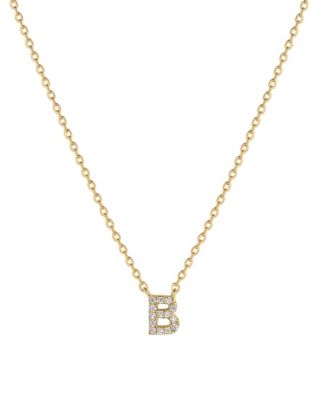 Signature Crystal Initial Necklace