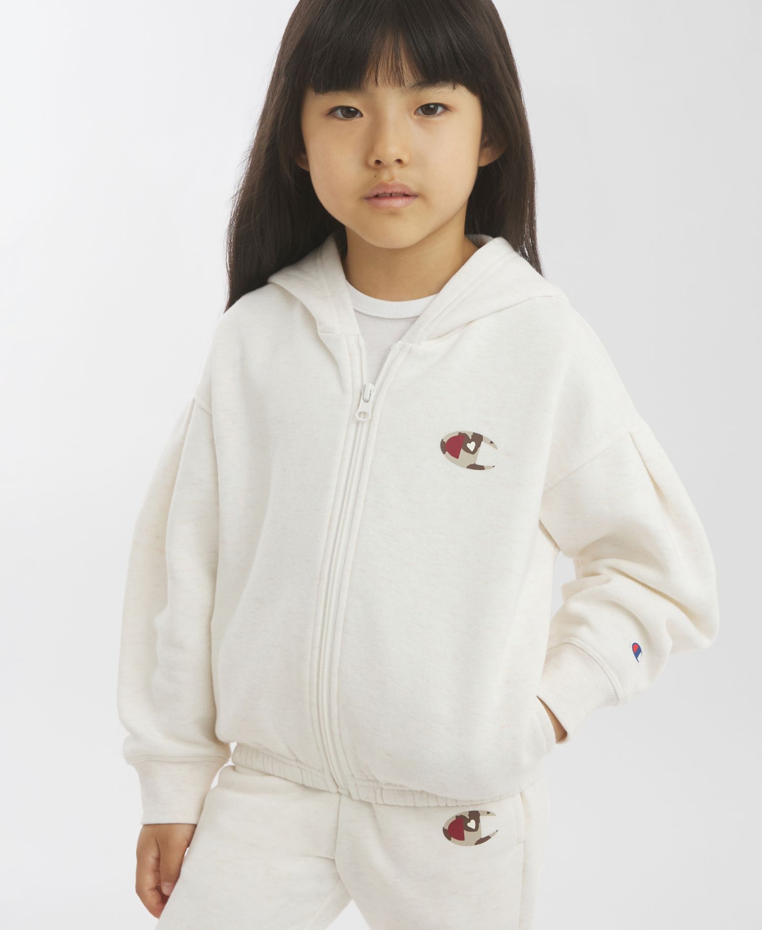 Girls' 4-16 Full-Zip Hoodie and Joggers, 2-Piece Set