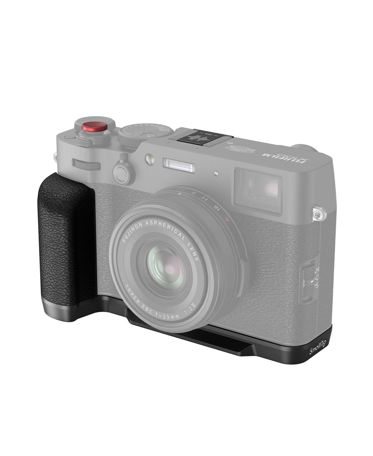 SmallRig L-Shape Mount Plate with Silicone Handle for Fujifilm X100VI and X100V Camera - Black