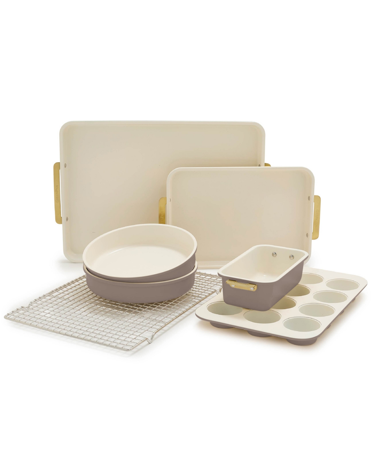 Greenpan Ceramic Nonstick 7-piece Bakeware Set In Brown