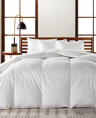 Hotel Collection European White Goose Down Medium Weight King Comforter, Hypoallergenic ...