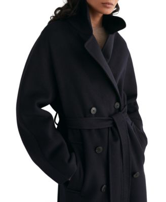 Women's Lucia Wool-Blend Double-Breasted Long Coat