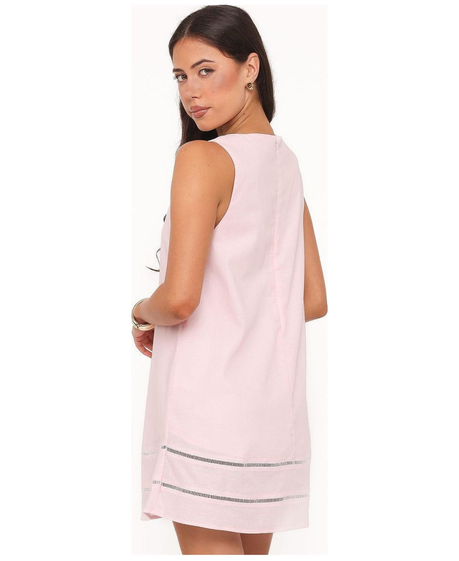 Women's Kiata Boat-Neck Sleeveless Mini Dress