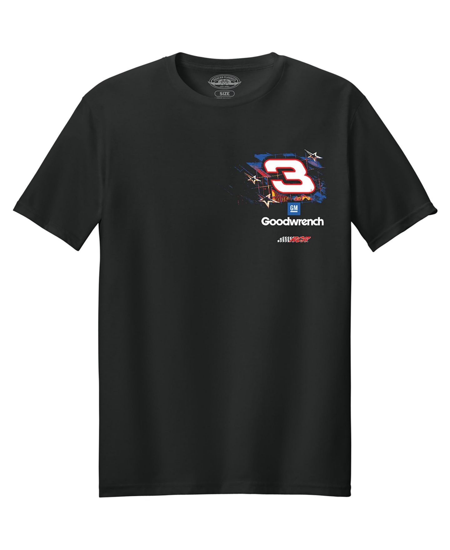Мужская футболка Classic Ink Black Richard Childress Racing Stars Car — фото 2