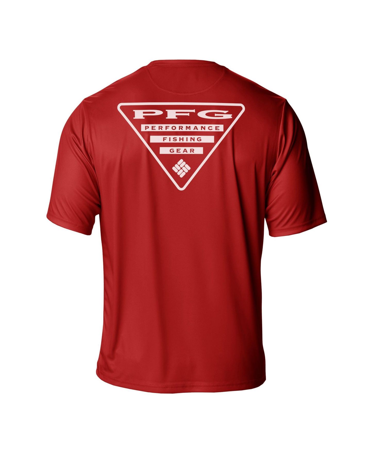 Мужская футболка Columbia PFG Red Detroit Red Wings Terminal Tackle Omni-Shade — фото 3