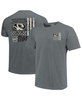 Men's  Gray Missouri Tigers Comfort Colors OHT Camo Overlay T-Shirt