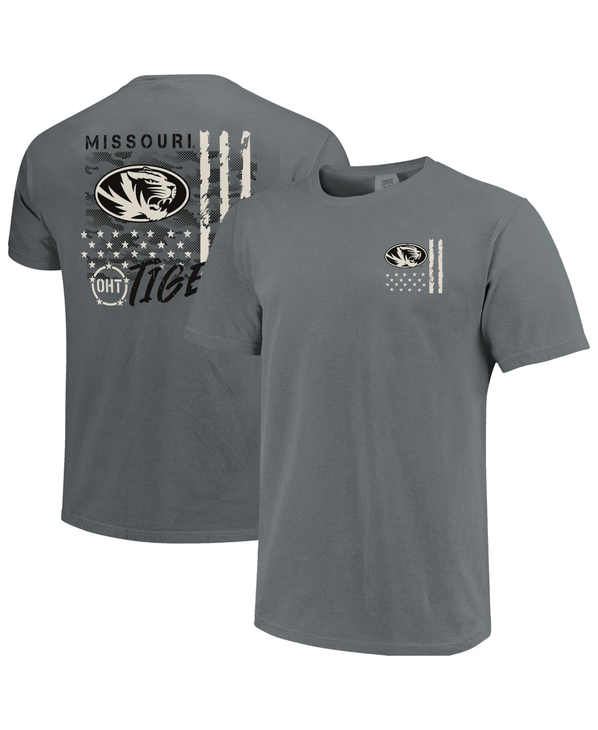 Image One Men's Missouri Tigers Comfort Colors Oht Camo Overlay T-Shirt