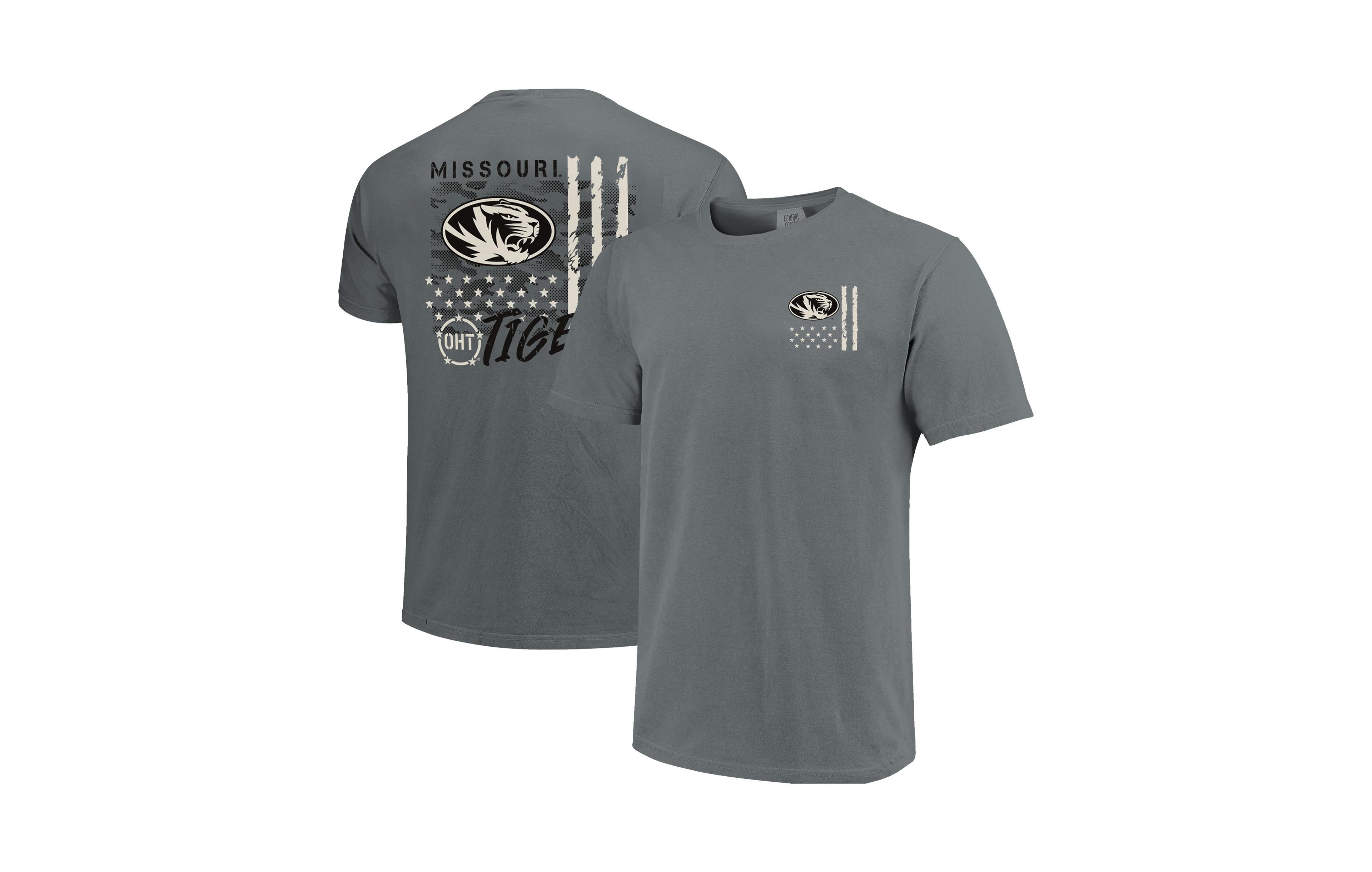 Image One Men's Missouri Tigers Comfort Colors Oht Camo Overlay T-Shirt