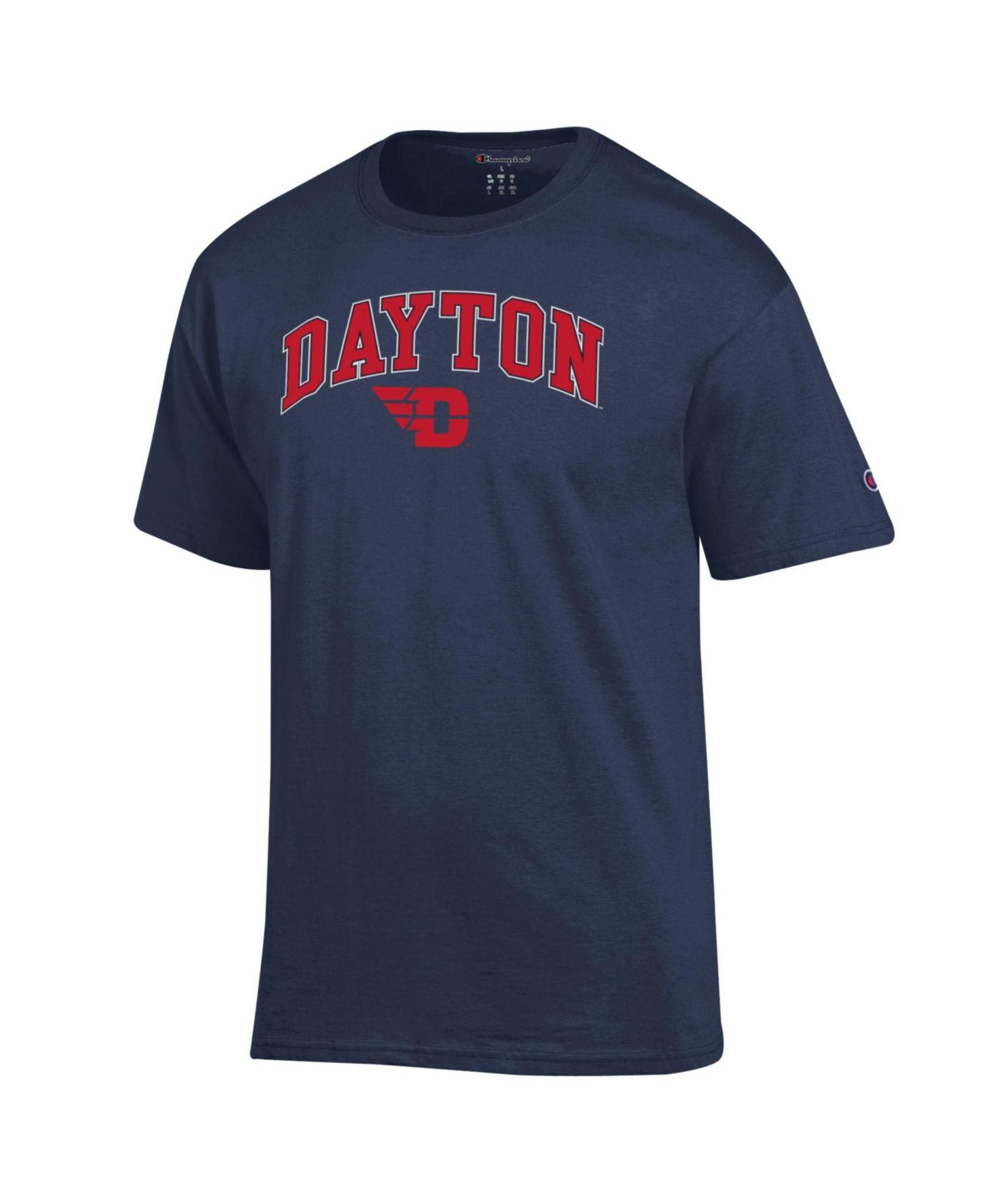 Мужская футболка Champion Navy Dayton Flyers Arch Over Logo — фото 2