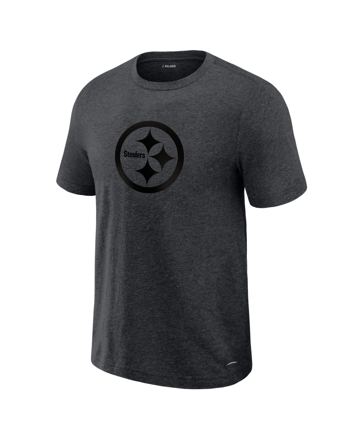 Men's Graphite Pittsburgh Steelers Players Lounge Tri-Blend T-Shirt