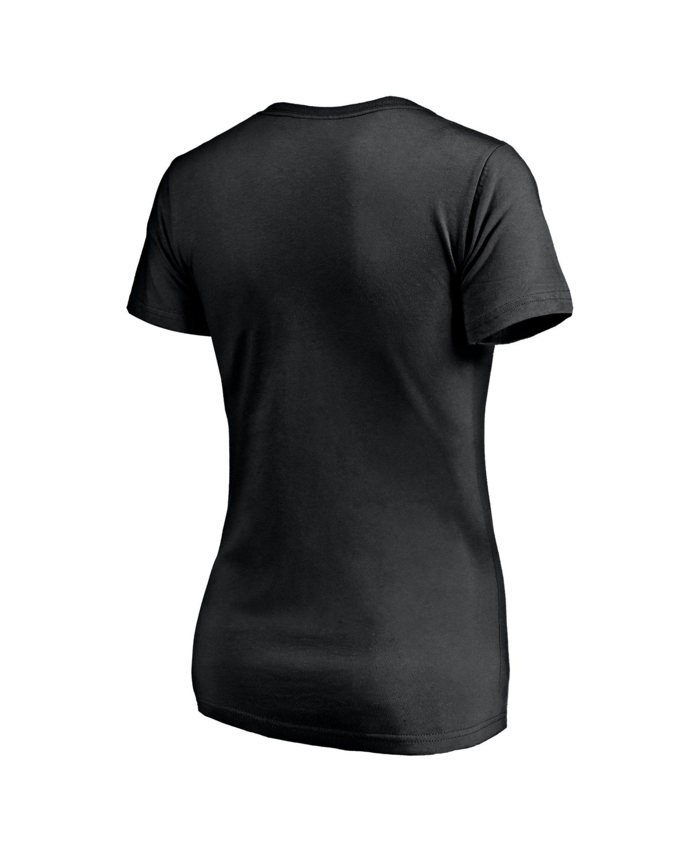 Женская футболка Logo Athletic Black New York Mets Official V-Neck — фото 3