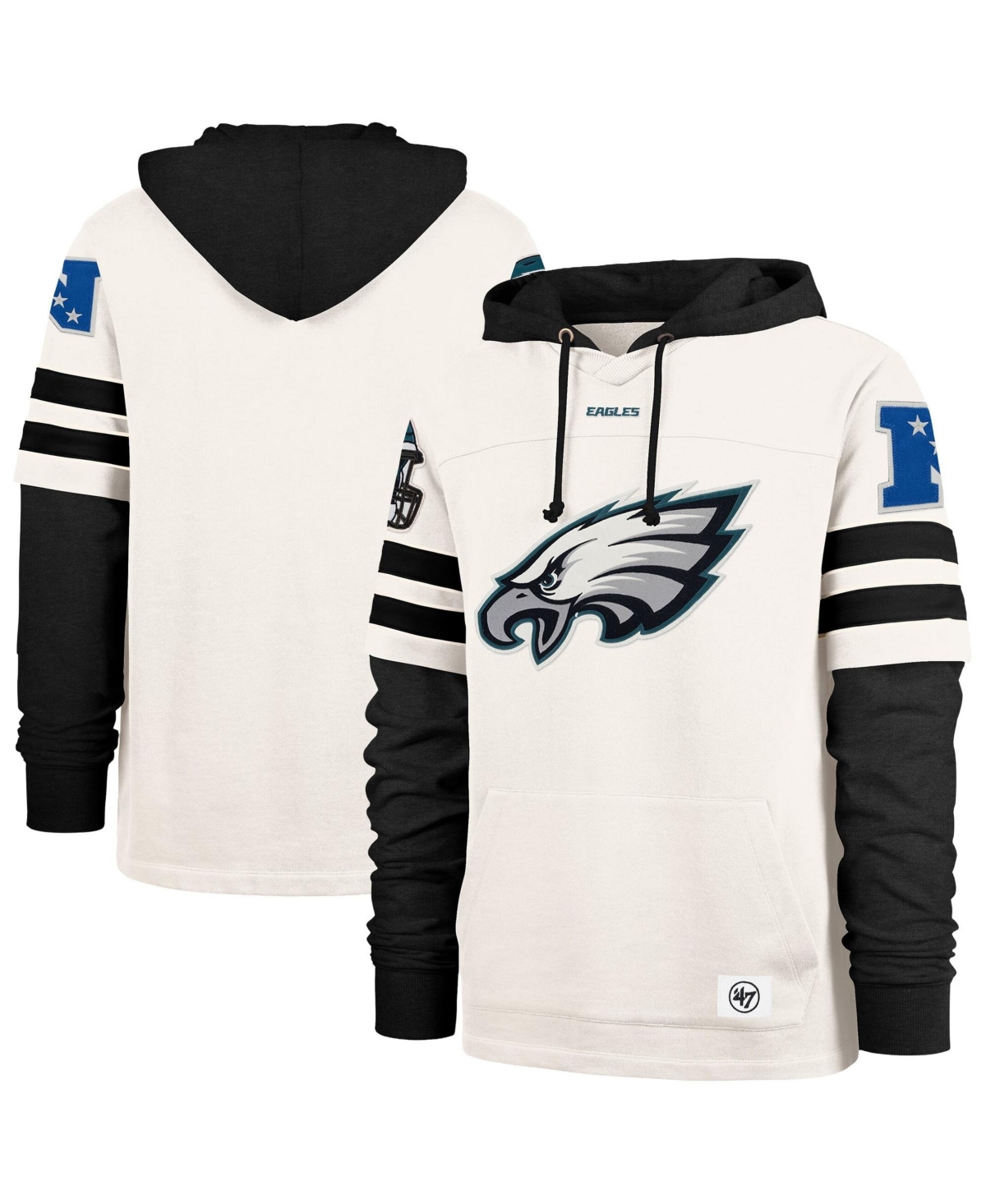 '47 Brand Men's Philadelphia Eagles Split Zone Fleece-Lined Hoodie