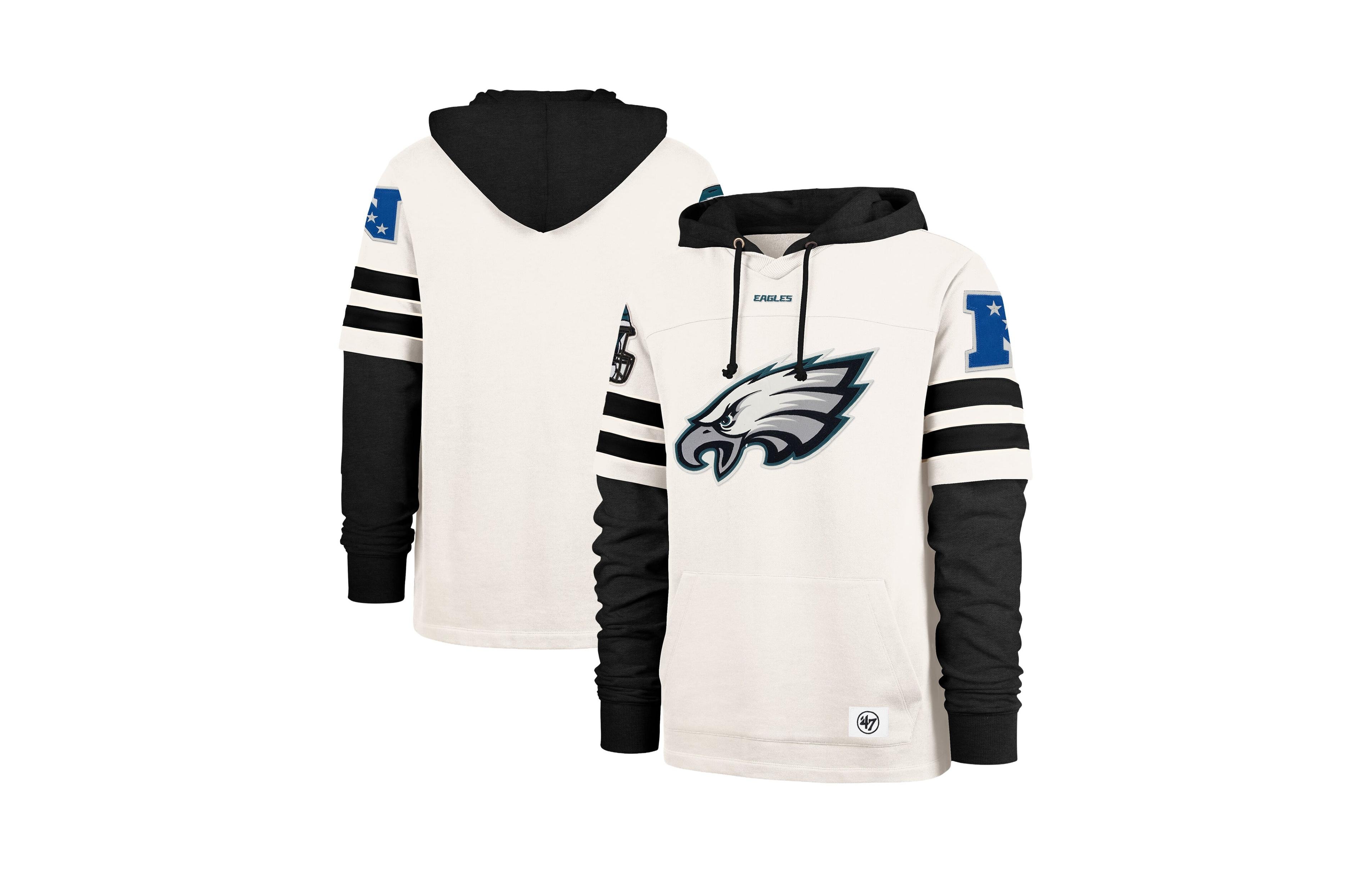 '47 Brand Men's Philadelphia Eagles Split Zone Fleece-Lined Hoodie