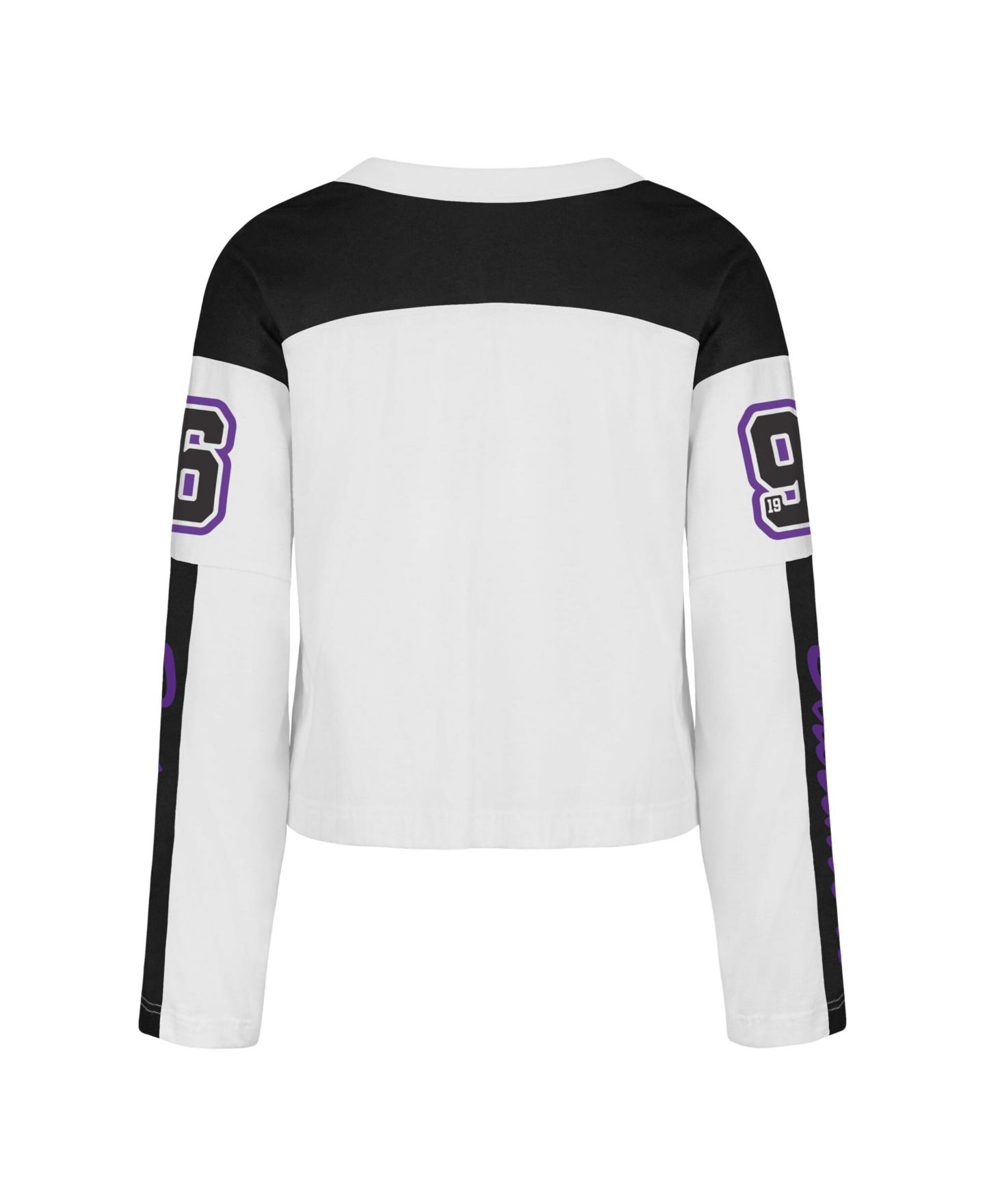 Женская футболка '47 Brand White Baltimore Ravens Exclamation Metro V-Neck Long Sleeve Jersey, цвет: Белый — фото 3