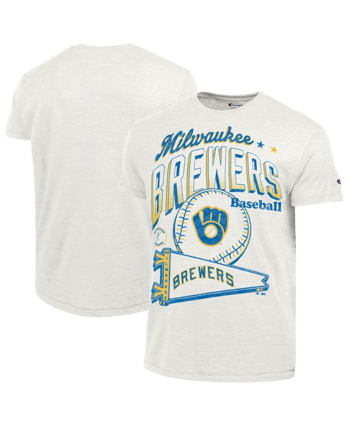 Champion Men's Milwaukee Brewers Winning Tradition Cooperstown Collection Tri-Blend T-Shirt