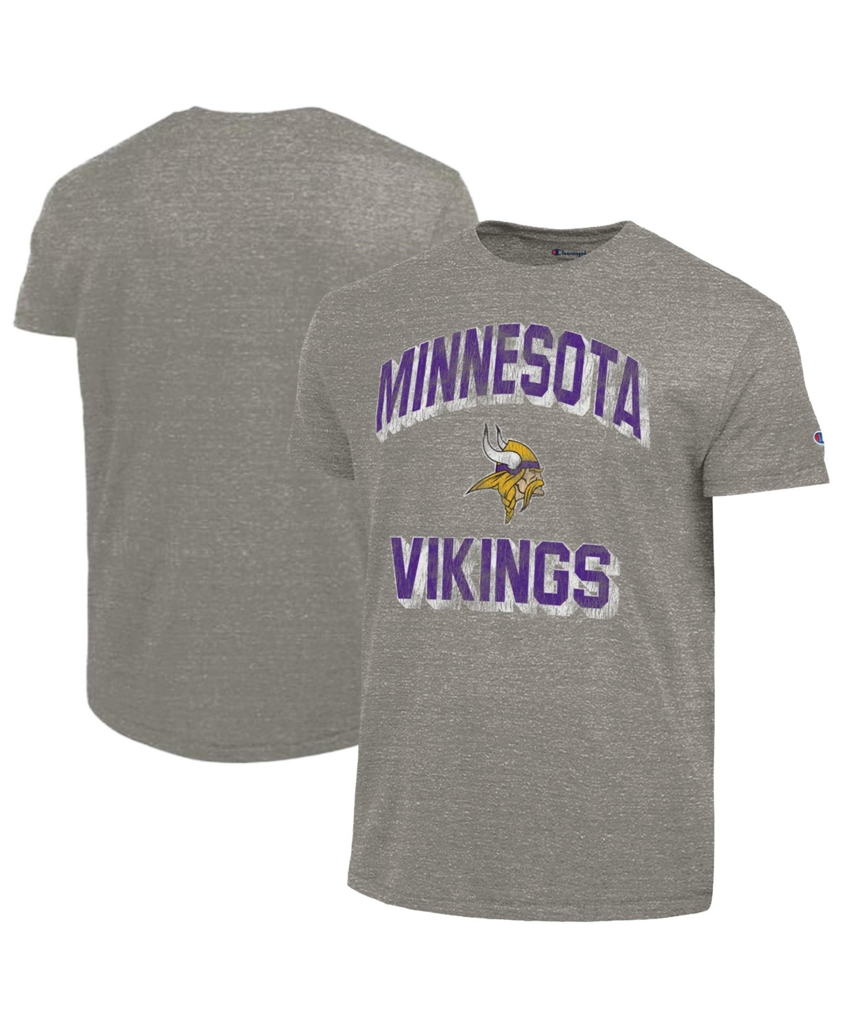 Champion Men's Ultimate Minnesota Vikings Tri-Blend Crewneck T-Shirt