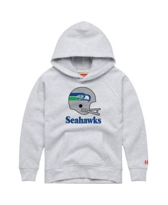 Big Boys and Girls  Gray Seattle Seahawks Big Helmet Tri-Blend Hoodie