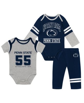Baby Boys and Girls Penn State Nittany Lions Double Up Three-Piece Bodysuits & Pants Set