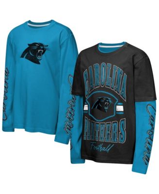 Big Boys and Girls Black Carolina Panthers Motion Combo Set
