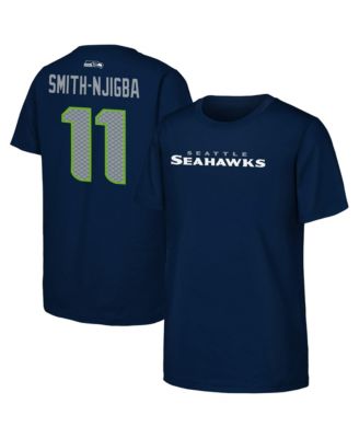 Big Boys and Girls Jaxon Smith-Njigba College Navy Seattle Seahawks Name & Number T-Shirt
