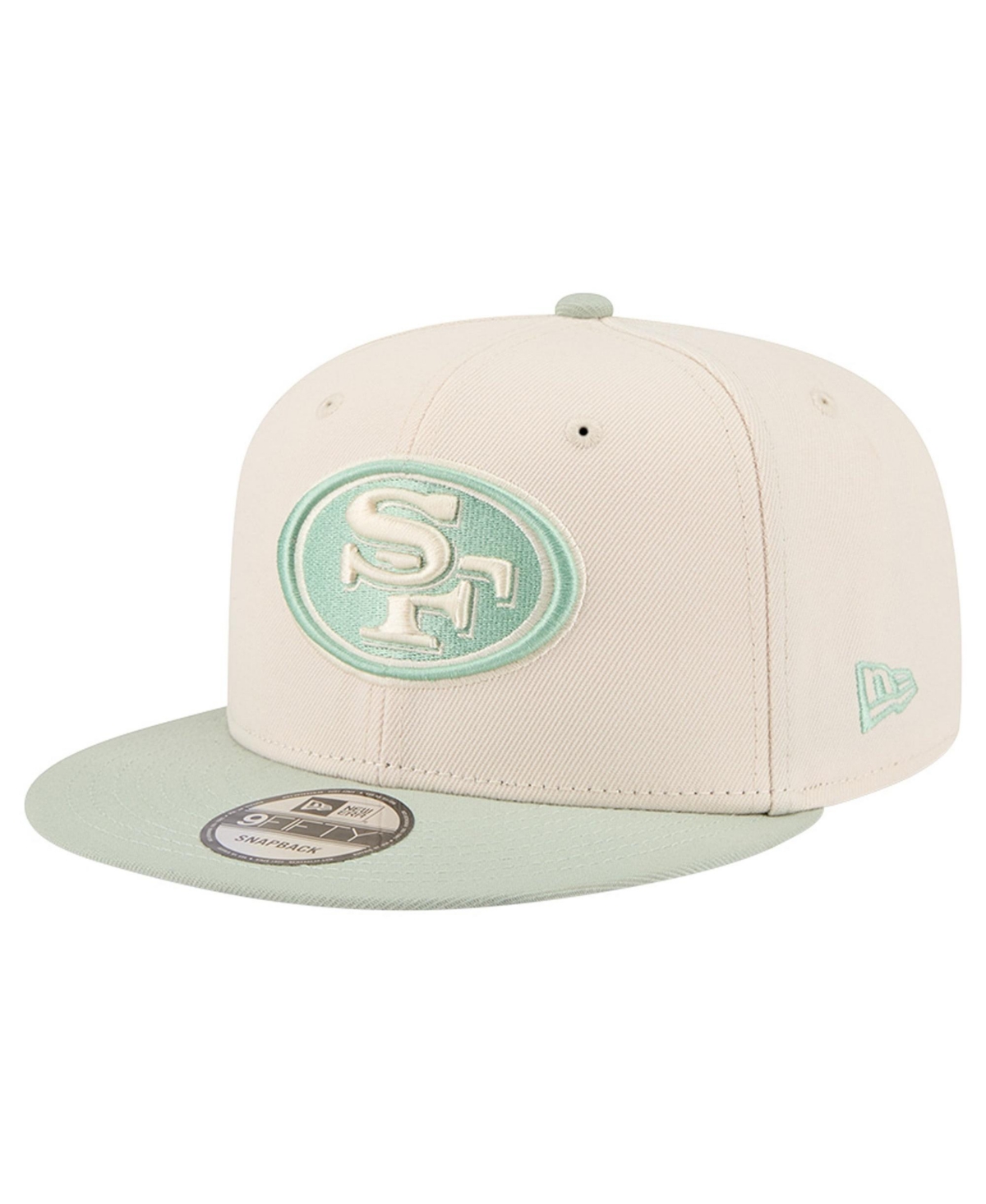 Men's New Era Cream/Light Green San Francisco 49ers Color Pack Two-Tone 9FIFTY Snapback Hat