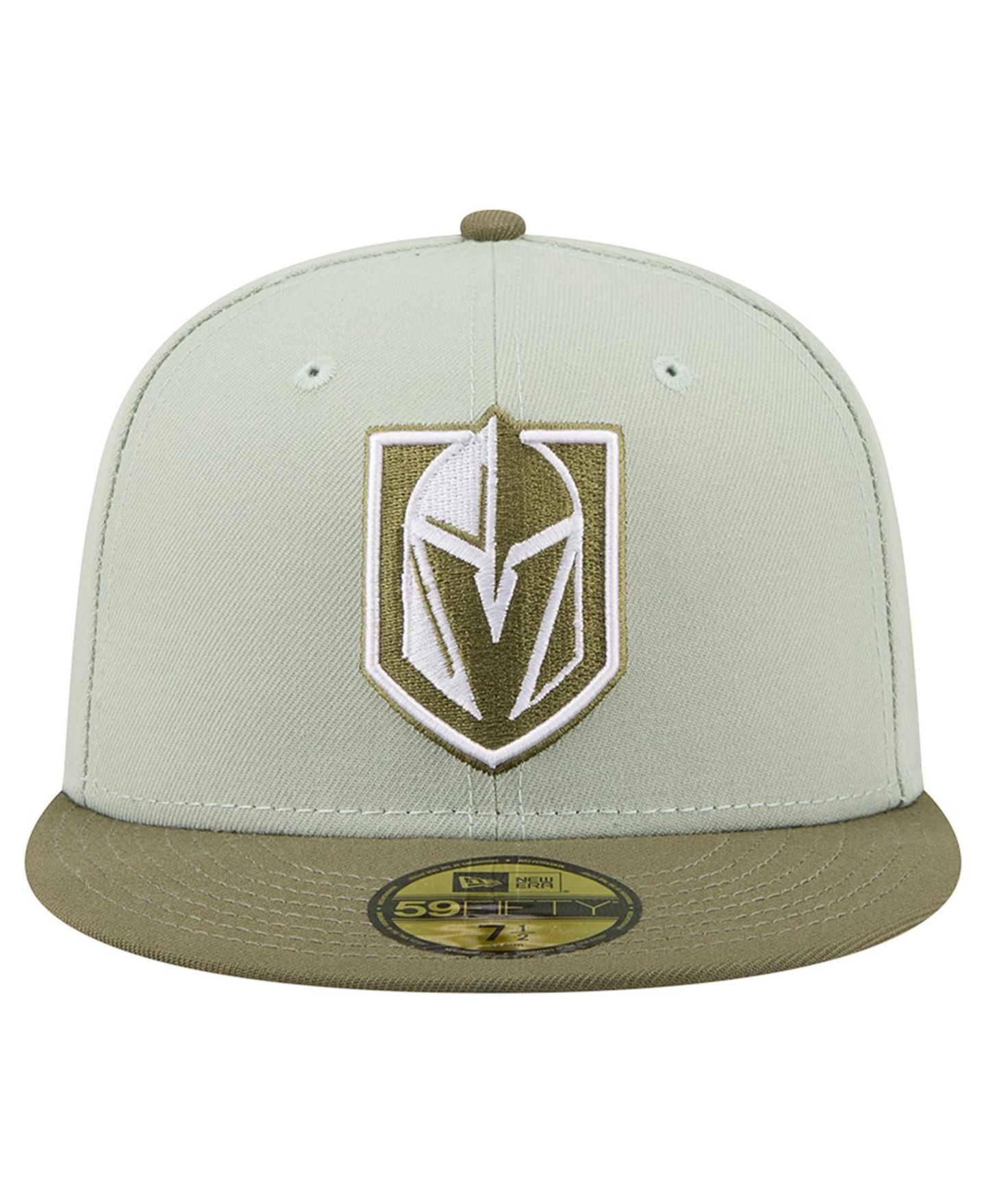 Мужские головные уборы New Era Sage Green/Olive Vegas Golden Knights Color Pack 59FIFTY Fitted Hat — фото 2