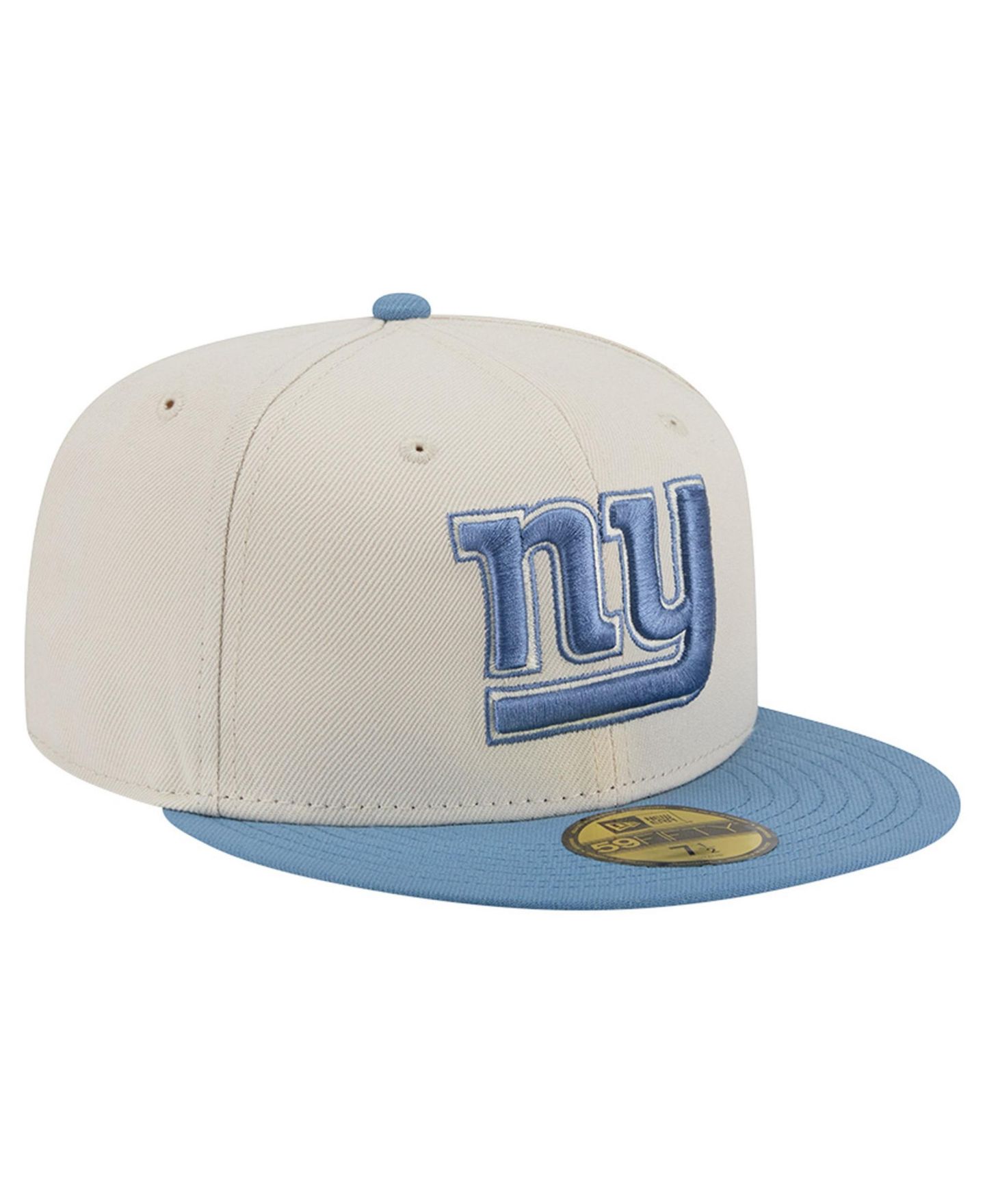 Мужские головные уборы New Era Cream/Blue New York Giants Color Pack 59FIFTY Fitted Hat — фото 3