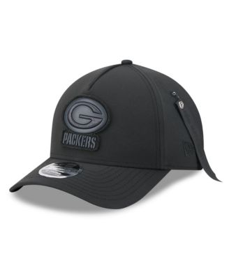 Men's Black Green Bay Packers A-Frame 9FORTY Adjustable Hat