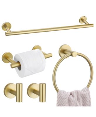 5 Pieces 23.6" Bathroom Hardware Accessories Set Wall Mounted