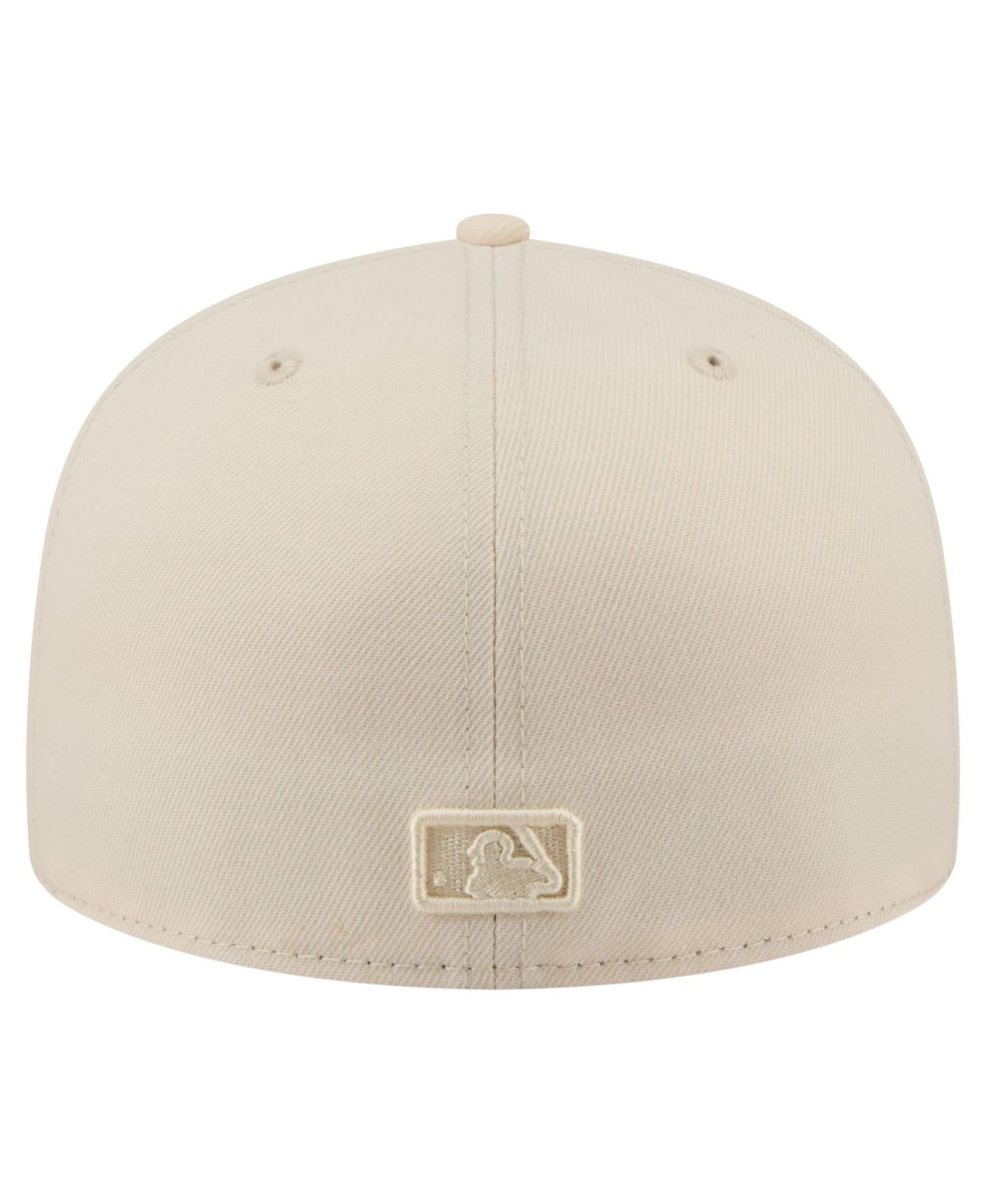 Мужские головные уборы New Era Cream Atlanta Braves Color Pack 59FIFTY Fitted Hat — фото 4