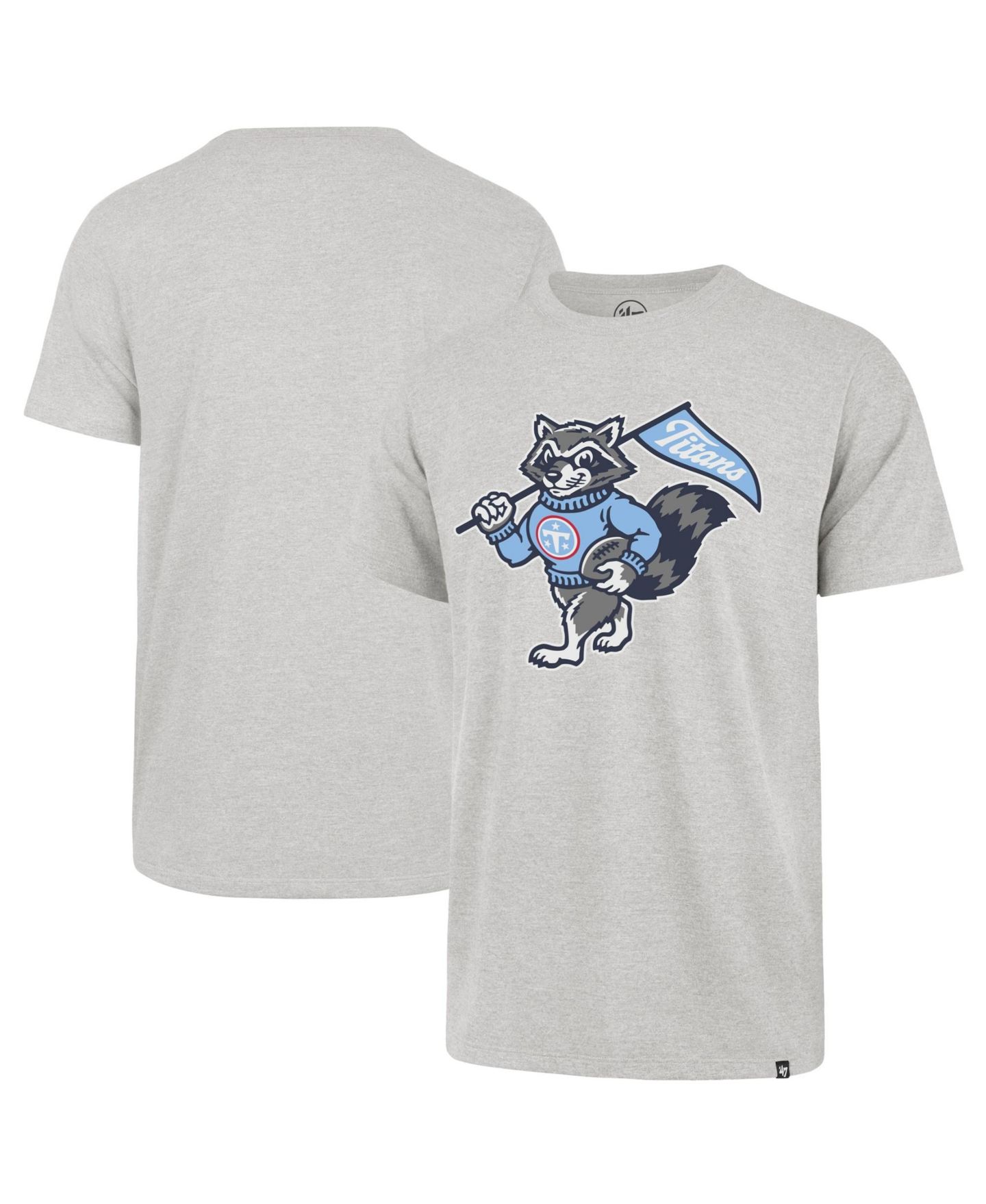 Мужская футболка '47 Brand Gray Tennessee Titans Vintage T-Rac Imprint Franklin — фото 1