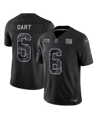 Men's Nike Jaxson Dart Black New York Giants 2026 Salute to Service Limited Jersey
