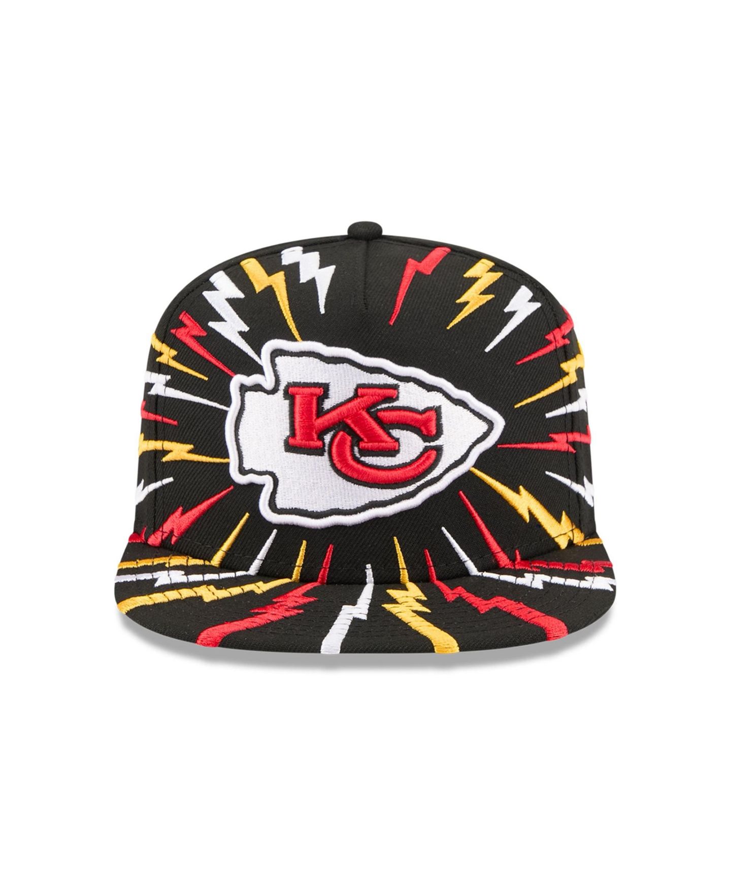 Детская кепка-снэпбэк New Era Kansas City Chiefs Bolt A-Frame 9FIFTY, чёрная, цвет: Чёрный — фото 2