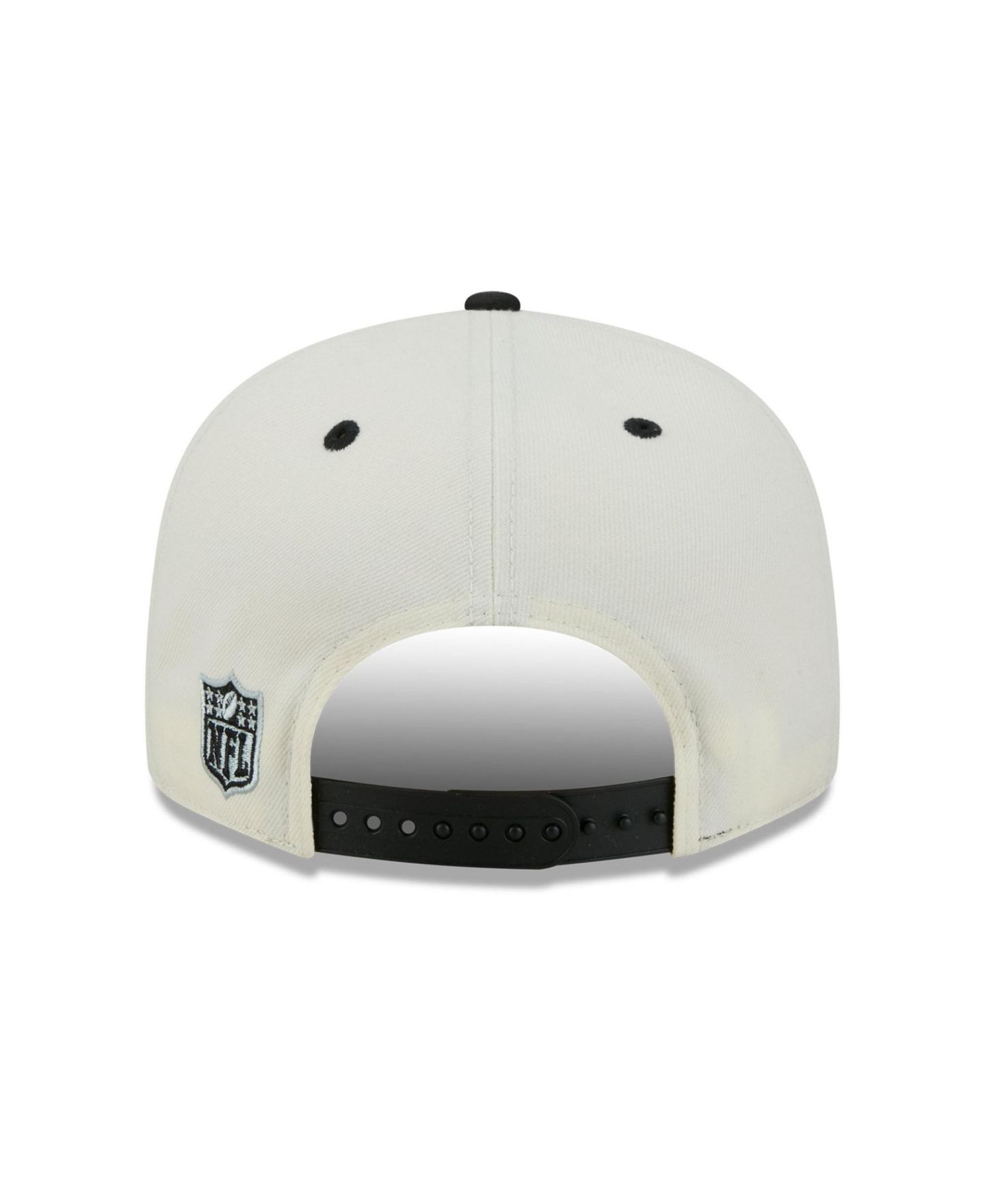 Мужская кепка New Era Cream/Black Las Vegas Raiders Classic 9FIFTY Snapback Hat — фото 4