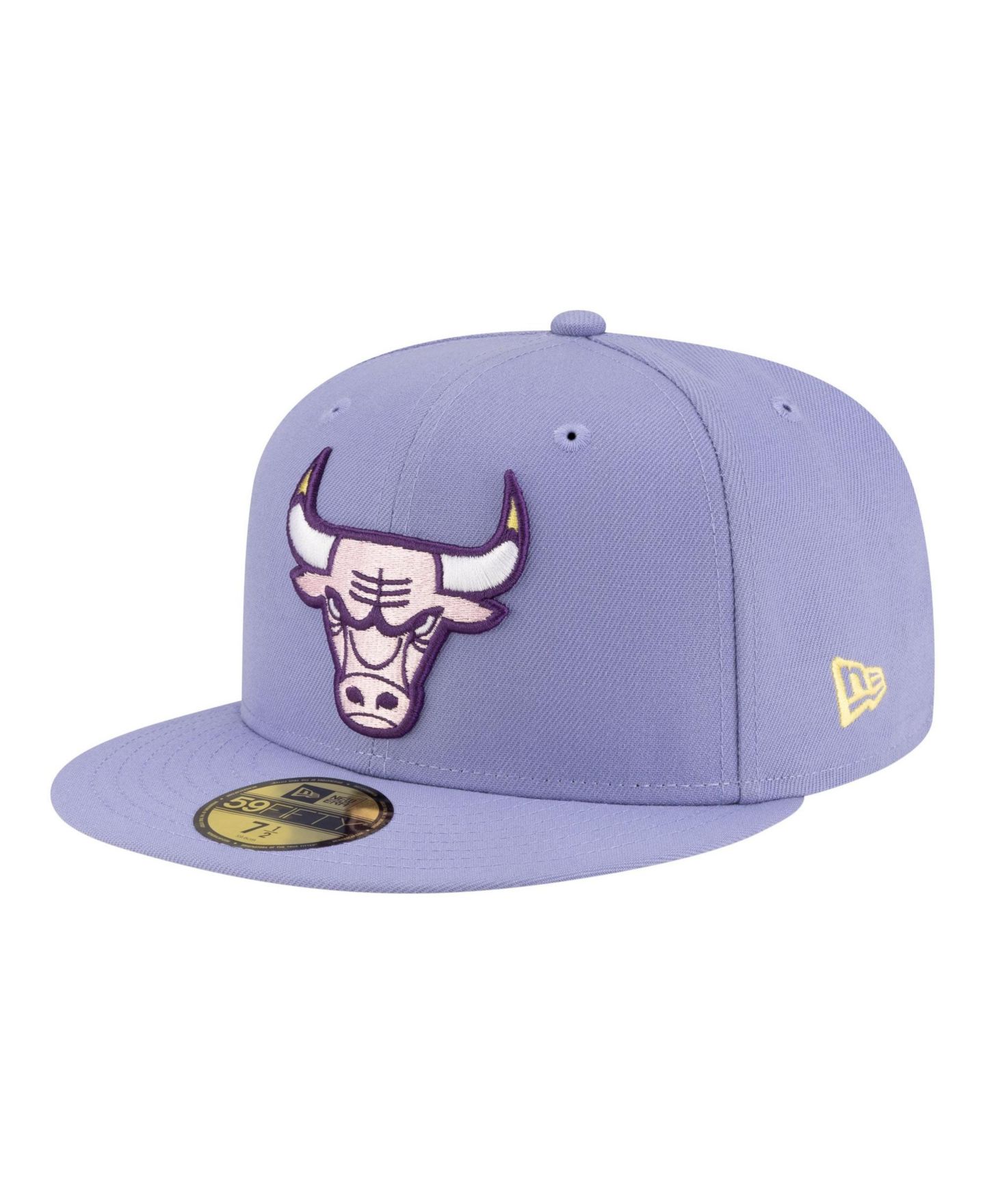Мужские головные уборы New Era Lavender Chicago Bulls Color Pack 59FIFTY Fitted Hat — фото 3