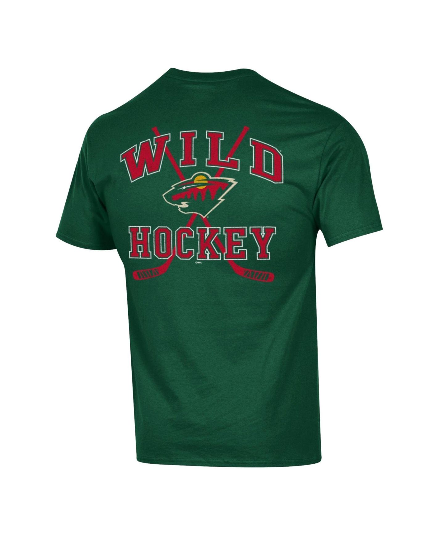 Мужская футболка Champion Green Minnesota Wild Stick With It Jersey — фото 3