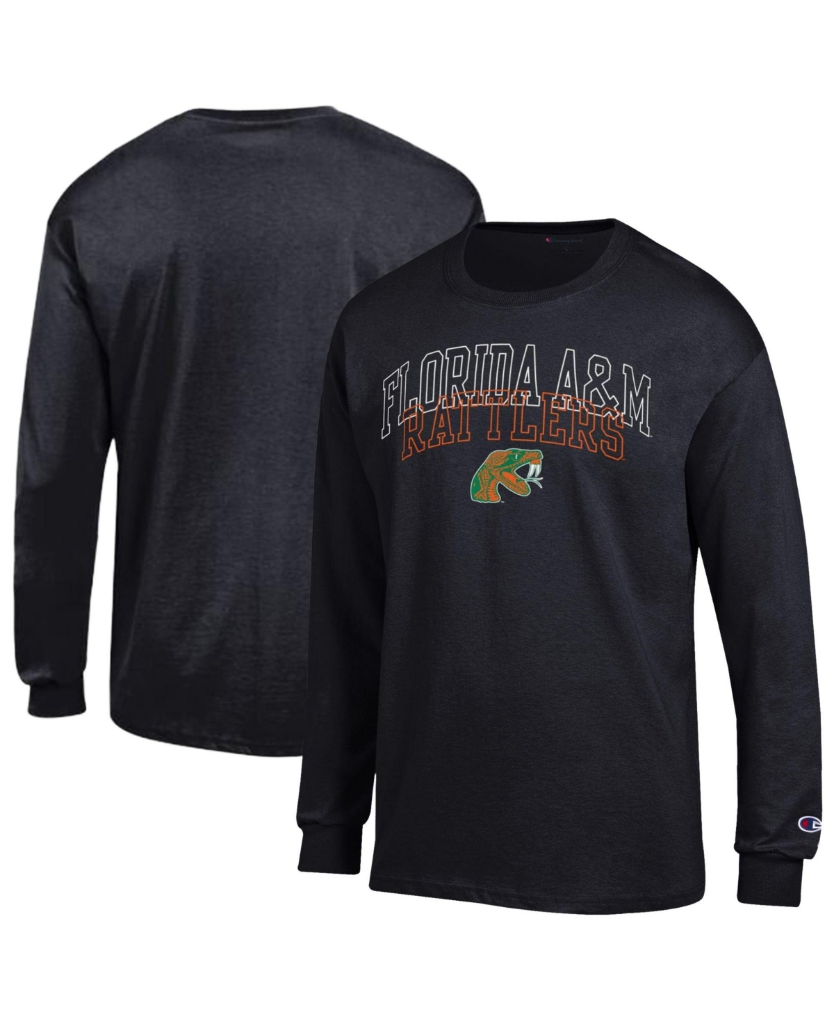 Champion Men's Florida A&M Rattlers Long-Sleeve Crewneck T-Shirt