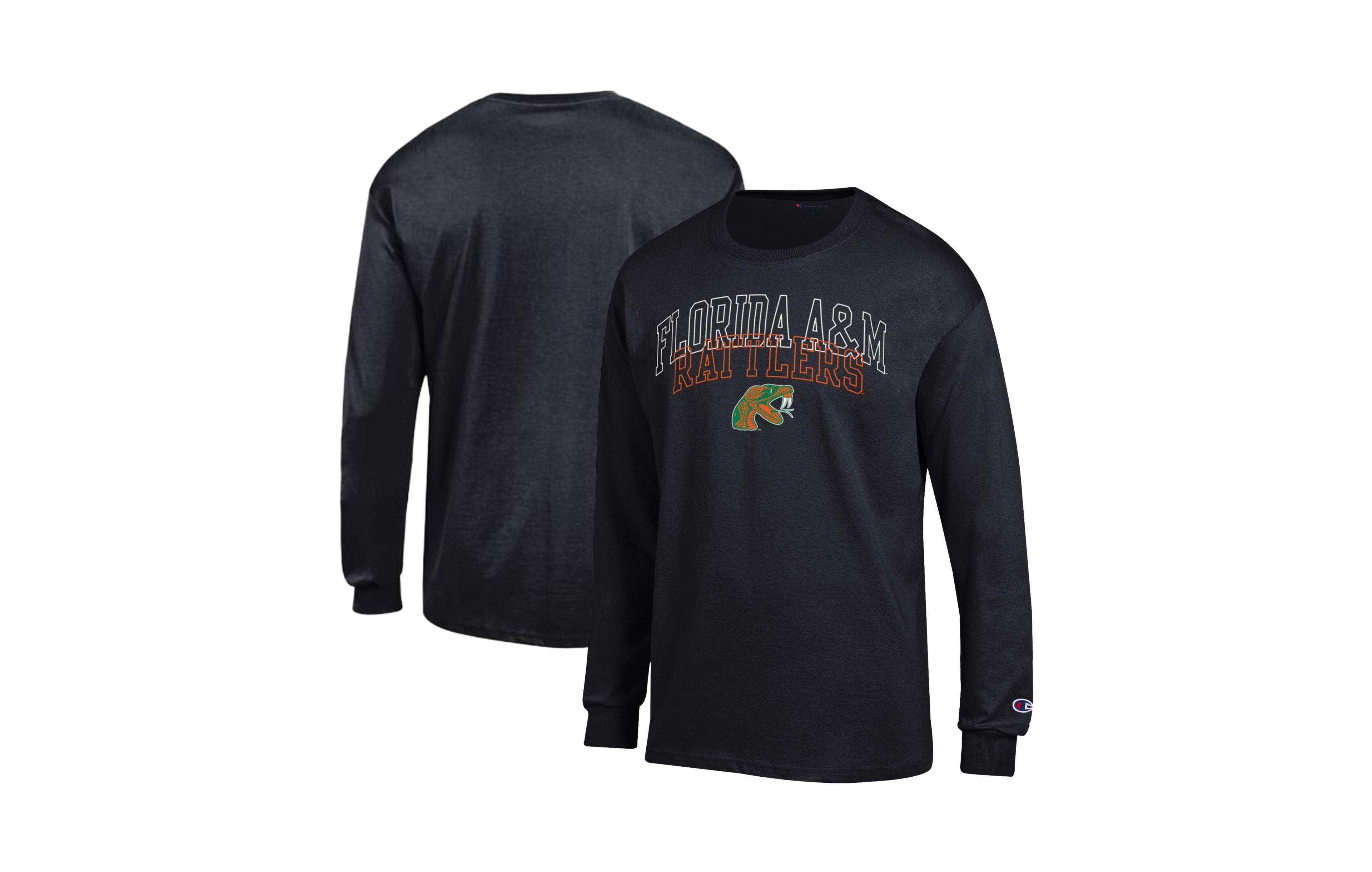 Champion Men's Florida A&M Rattlers Long-Sleeve Crewneck T-Shirt