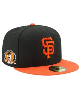 Men's Black/Orange San Francisco Giants Jeff Kent Number Retirement Authentic Collection 59FIFTY Fitted Hat