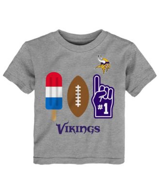 Toddler  Heather Gray Minnesota Vikings Americana Pop T-Shirt