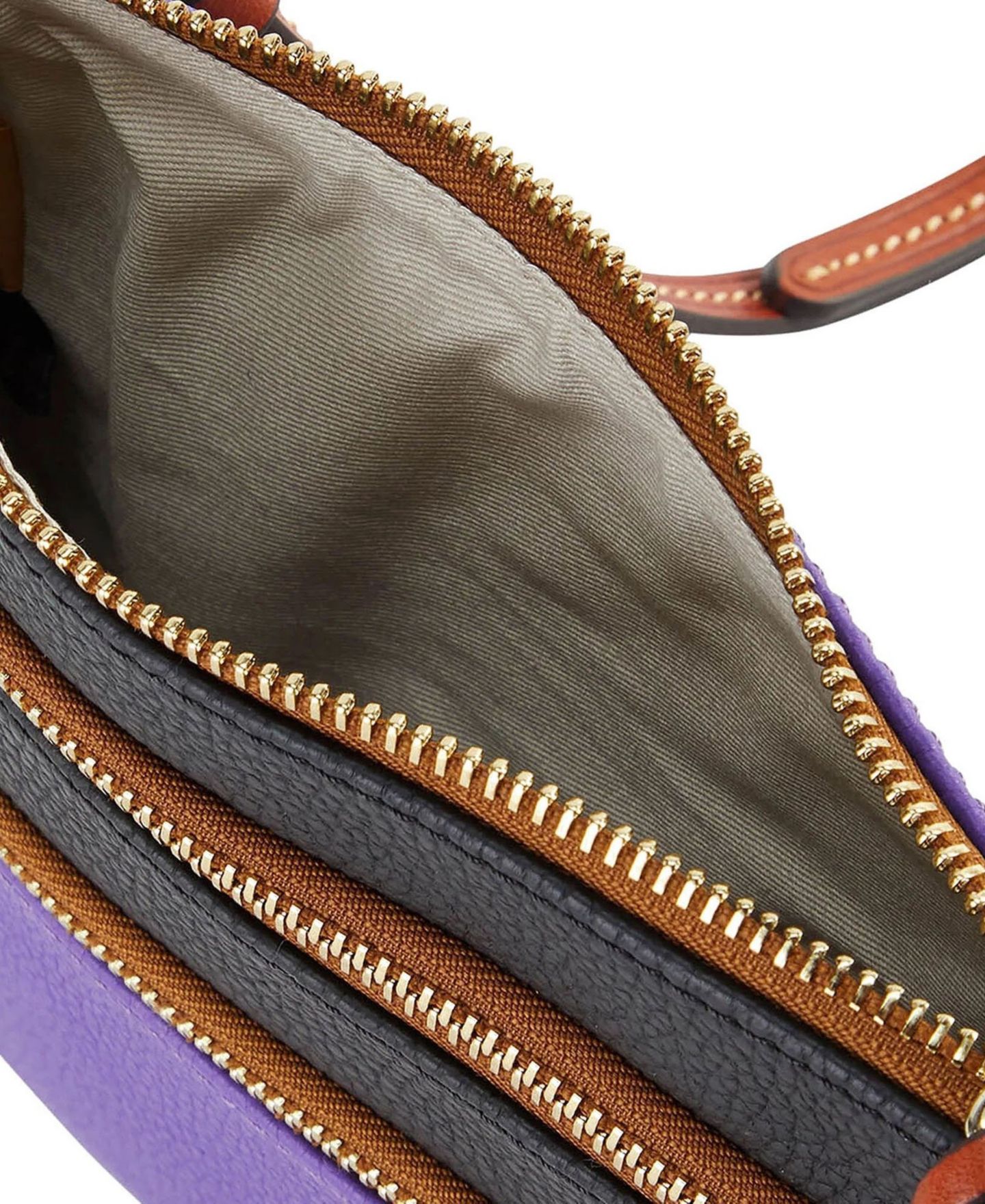 Женская сумка Dooney & Bourke Baltimore Ravens Team Logo Halftime Triple Zip Crossbody — фото 4