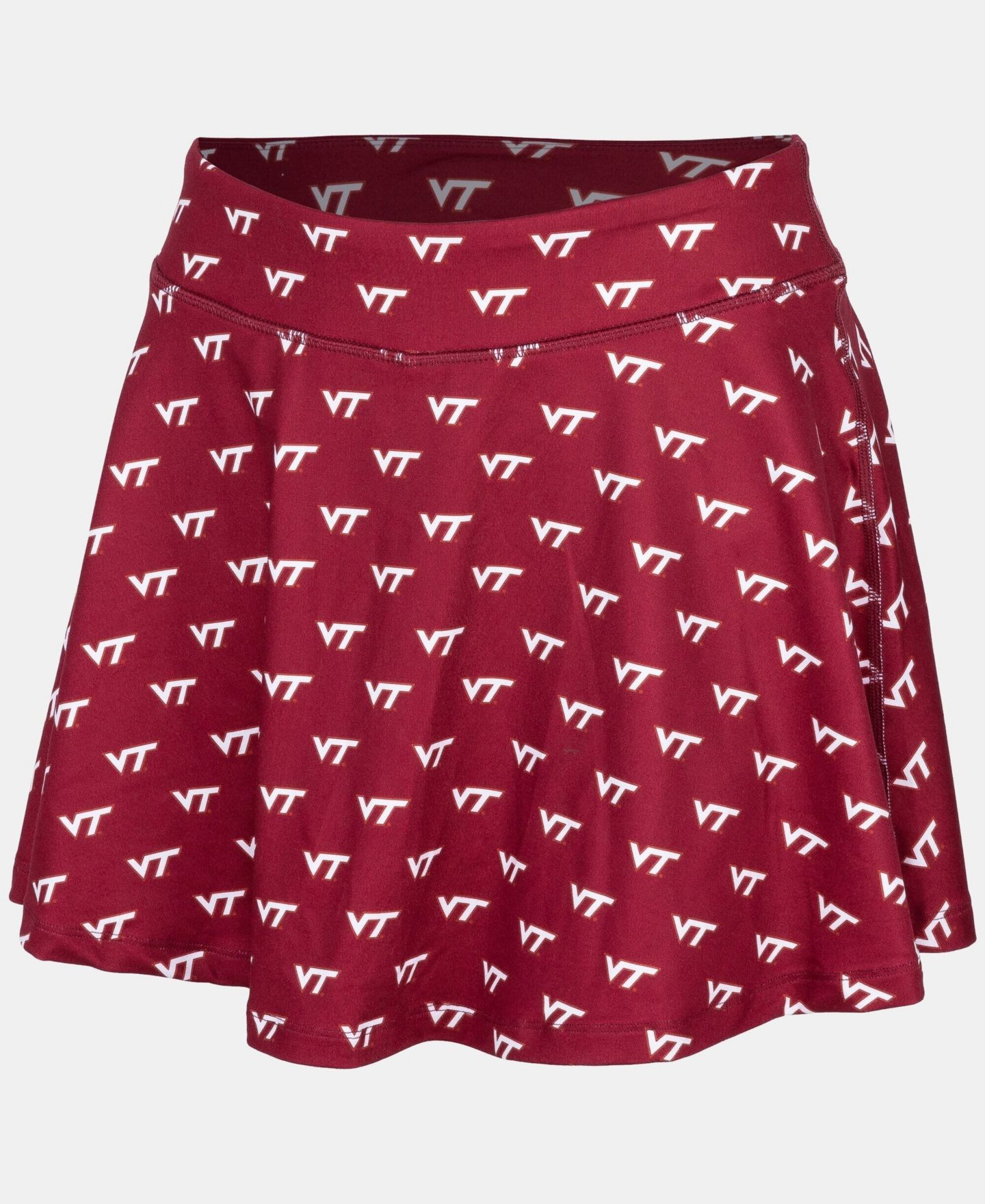 Женская юбка-шорты ZooZatz Maroon Virginia Tech Hokies Allover Print Flowy Skort — фото 2