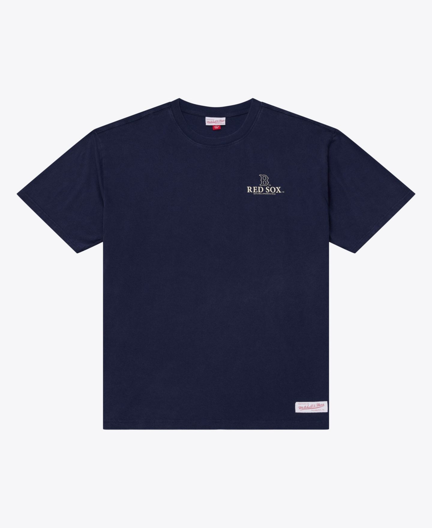 Мужская футболка Mitchell & Ness Navy Boston Red Sox Core Essentials — фото 1
