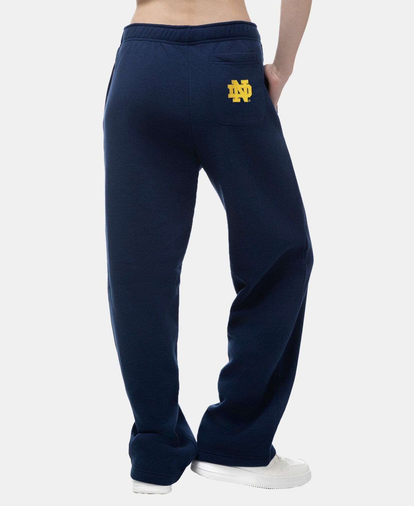 Женские брюки ZooZatz Navy Notre Dame Fighting Irish Wordmark Fleece Sweatpants — фото 2