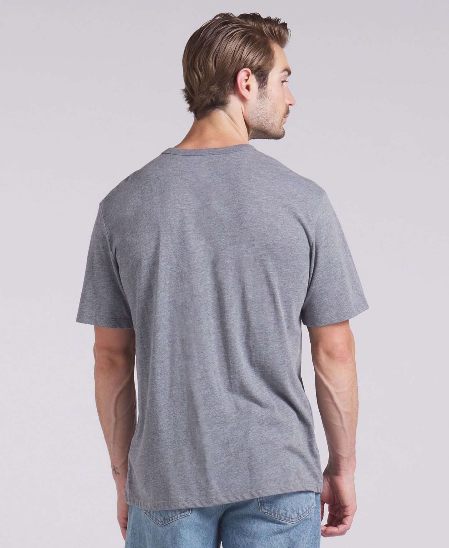 Мужская футболка Fanatics Heather Gray Cleveland Browns Pass Rush Tri-Blend — фото 6