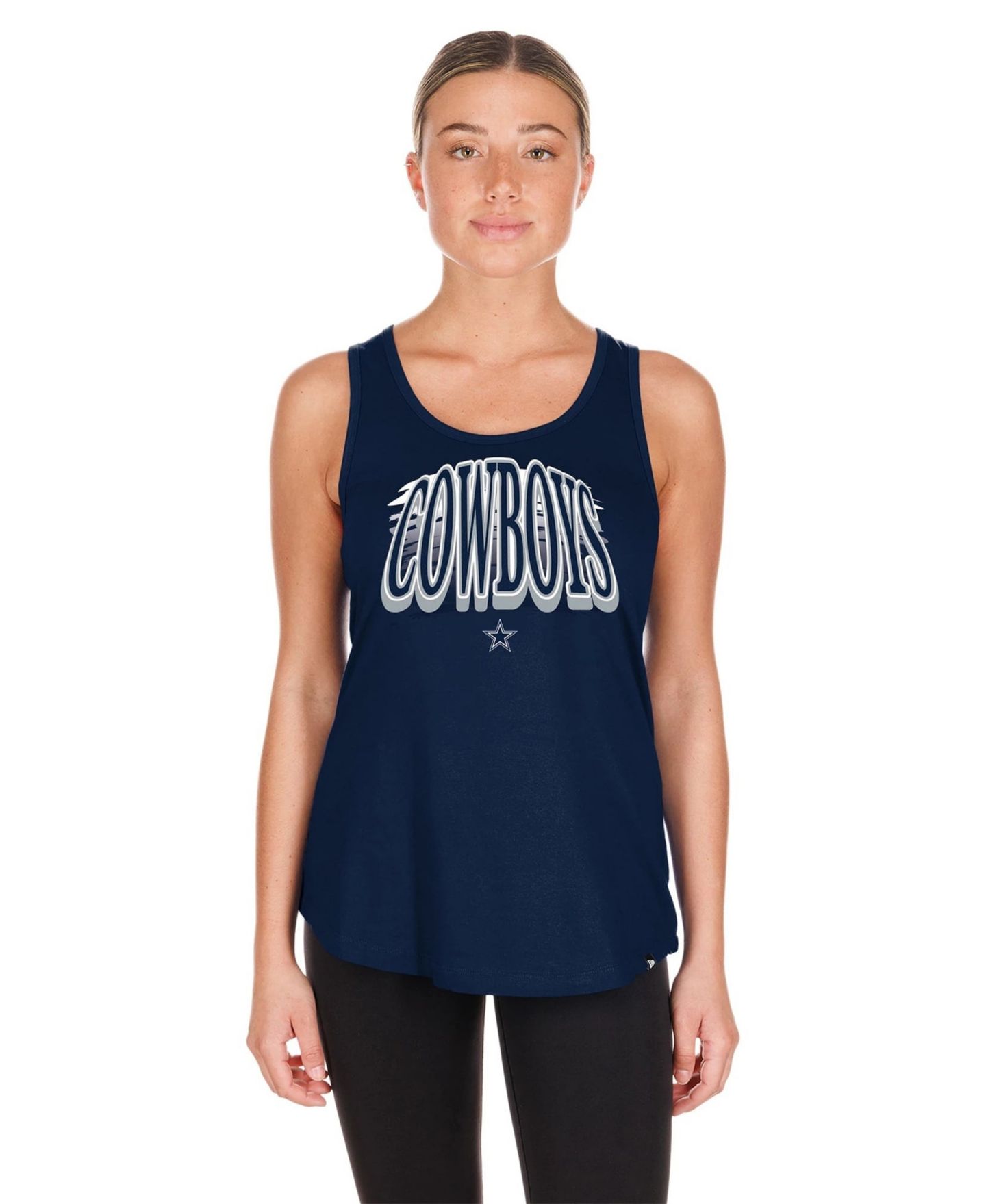 Женский топ New Era Navy Dallas Cowboys Summer — фото 1
