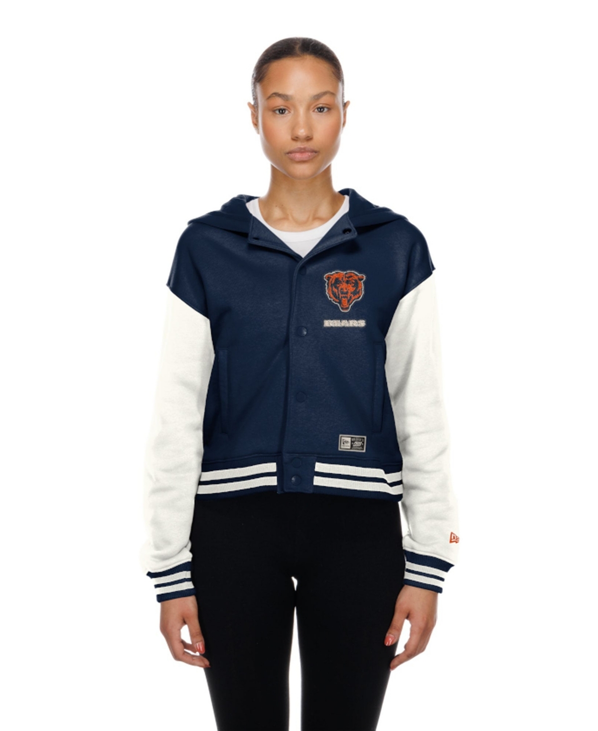 New Era Women's Chicago Bears Throwback Hooded Fleece-Lined Jacket