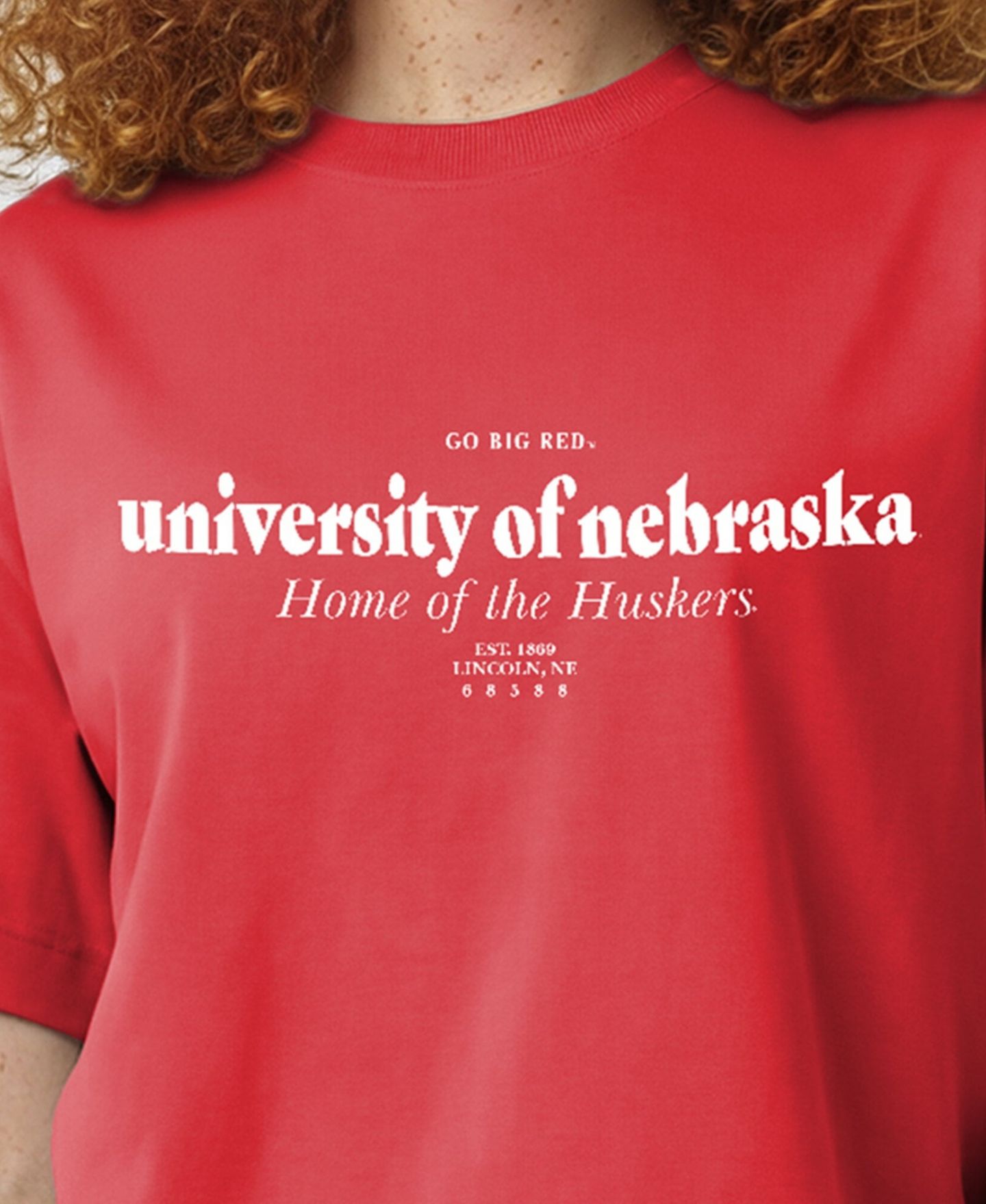 Женская футболка Champion Scarlet Nebraska Huskers Home Wordmark — фото 5