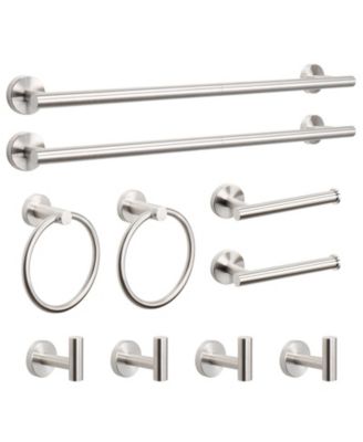 10 Piece 26"Bathroom Hardware Set Stainless Steel Towel Rack Kit