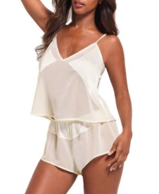 Women's Kimberley Backless Cami and Flutter Shorts Set Lingerie